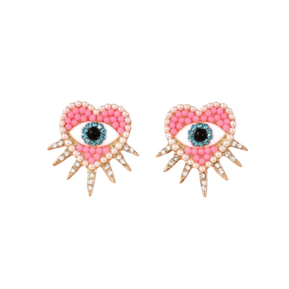 Eye Heart Statement Earring